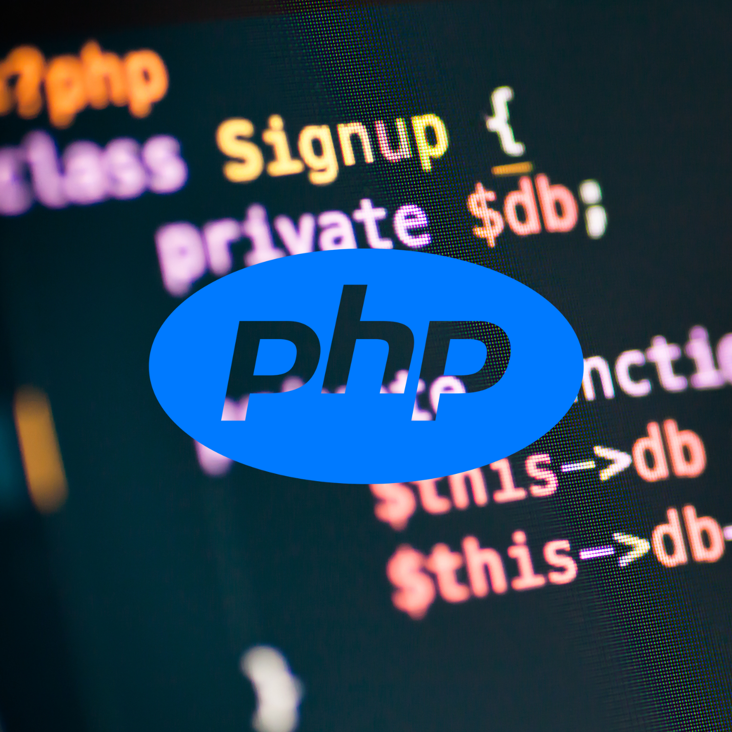 PHP code afbeelding met logo
